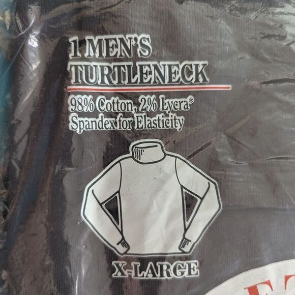 Fruit of the loom Men's gray turtleneck 90s vintage NIP‎ - Picture 7 of 11
